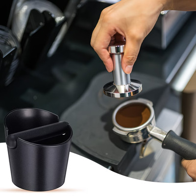 Kaffeesatz Knock Box Espresso Set + Tamper Matte Barista Siebträger Zubehör
