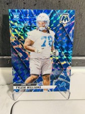 Tyleik Williams Rookie Blue Reactive Mosaic Prizm 2025 Lions