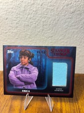 2025 Topps Stranger Things Erica Authentic Costume Patch BLUE  /50 Color Match