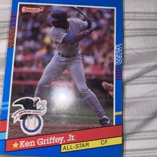Ken Griffey Jr #49 Separated Stripe is Multi Colored. 1991 Don Russ