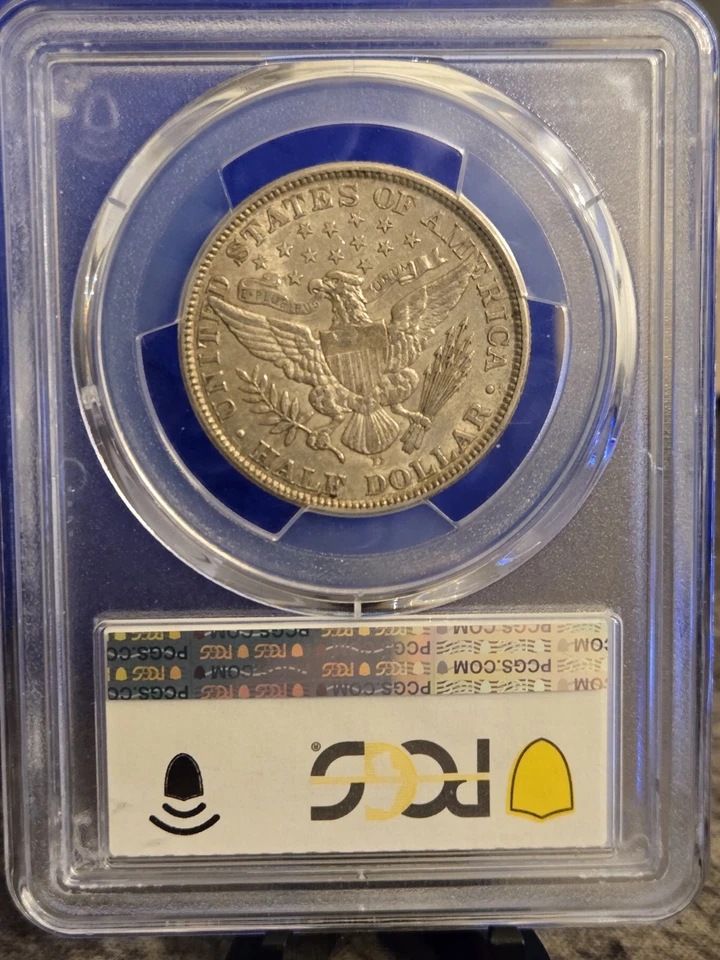 1908-D BARBER HALF DOLLAR PCGS AU53 - Image 2 of 2