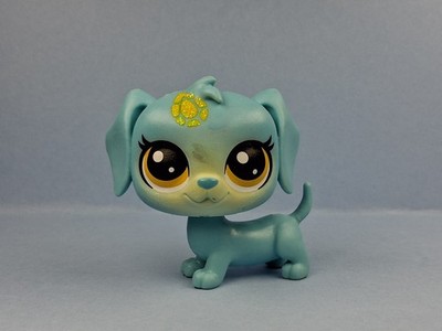 Herringbone Blue Dachshund No# Lucky Pets Fortune Crew LPS Littlest Pet Shop