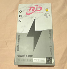 Rosekeysb USB Power Bank (20000mAh)Fast Charge Backup Power, Marble Finish Black