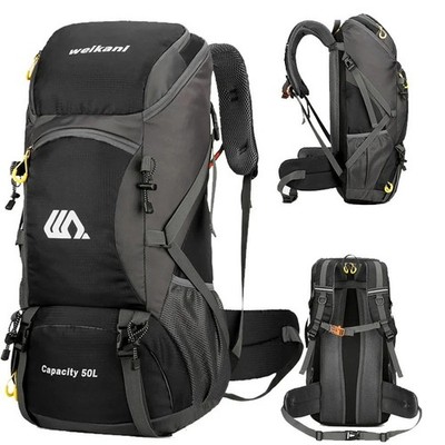 Trekkingrucksack 50L Wasserdicht Camping Reise Wandern Outdoor
