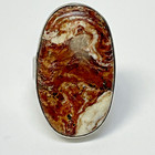 Crazy Lace Agate 925 Sterling Silver Statement Ring  Size 11.5 — photo 5