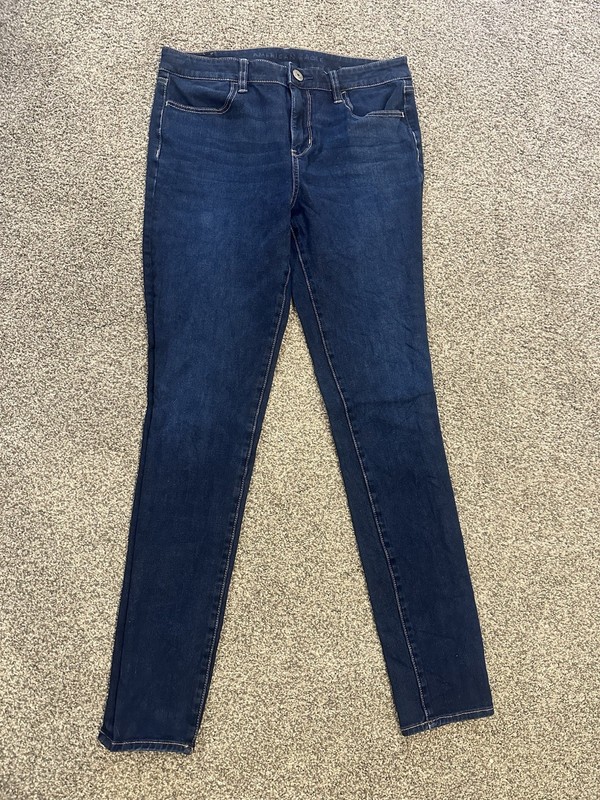 AE The Dream Jean Stretch Dark Navy Wash Jean - Size 10 Long