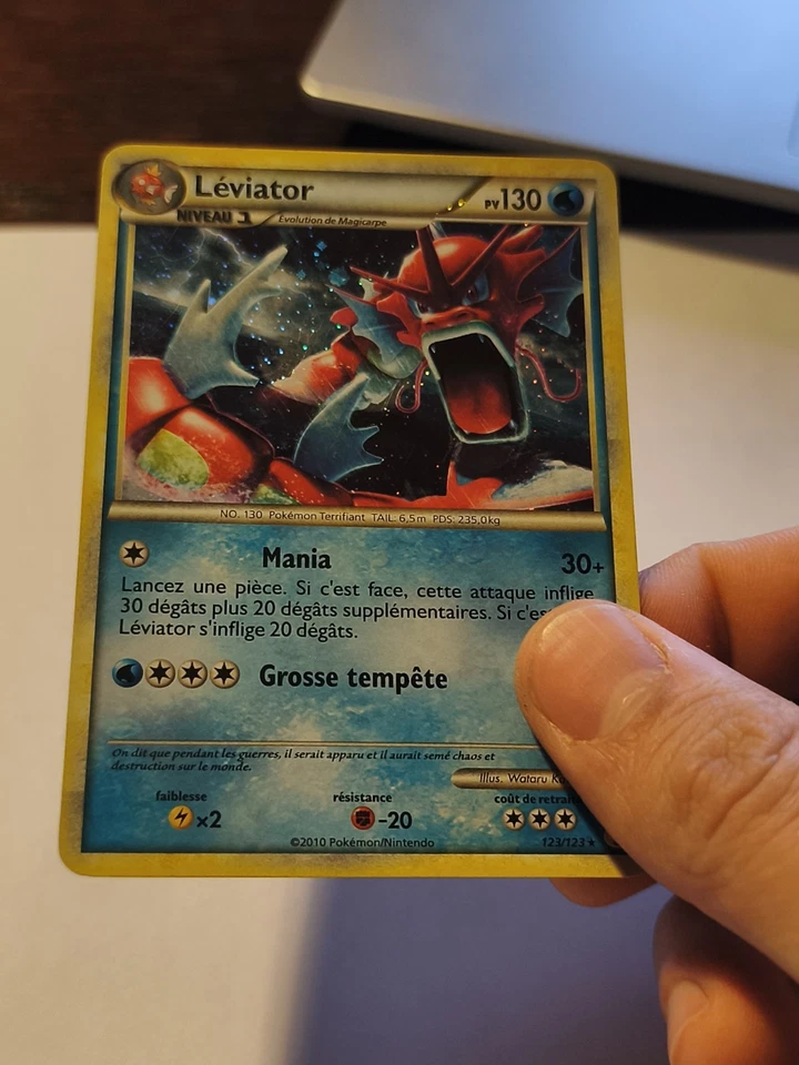 Carte Pokémon - Leviator 123/123 Holo -  Heartgold Soulsilver - FR  - Photo 2/3