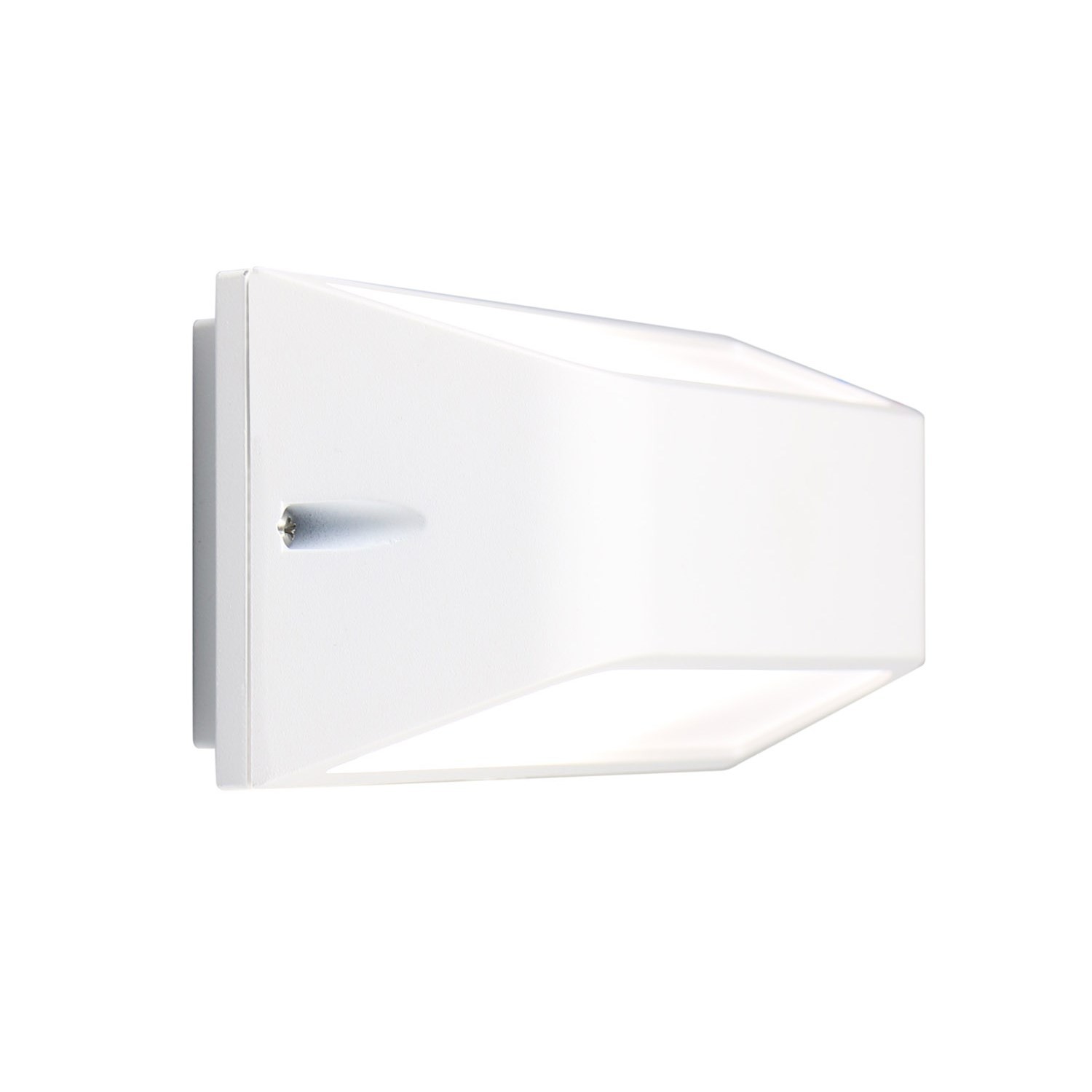 Applique Lagos Bianco LED IP20 - Lampada Parete Acciaio Mod. Lagos