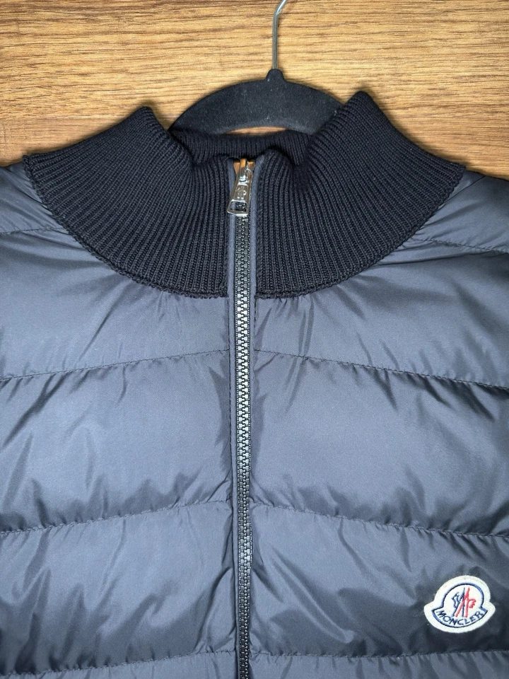 Moncler Padded Cotton Zip-Up Cardigan - Image 3 of 4