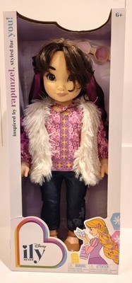 Rare Disney ILY 4EVER 18  Doll Rapunzel Inspired Denim Faux Fur Outfit New w Box