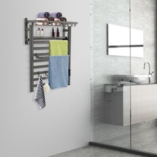 130W Heated Towel Rack,Foldable Towel Warmer Rack, Electric Towel Warmer Rack