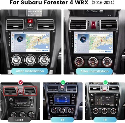 For 2013 2014 2015 Subaru Forester GPS 9'' Android 15 Carplay Car Stereo Radio