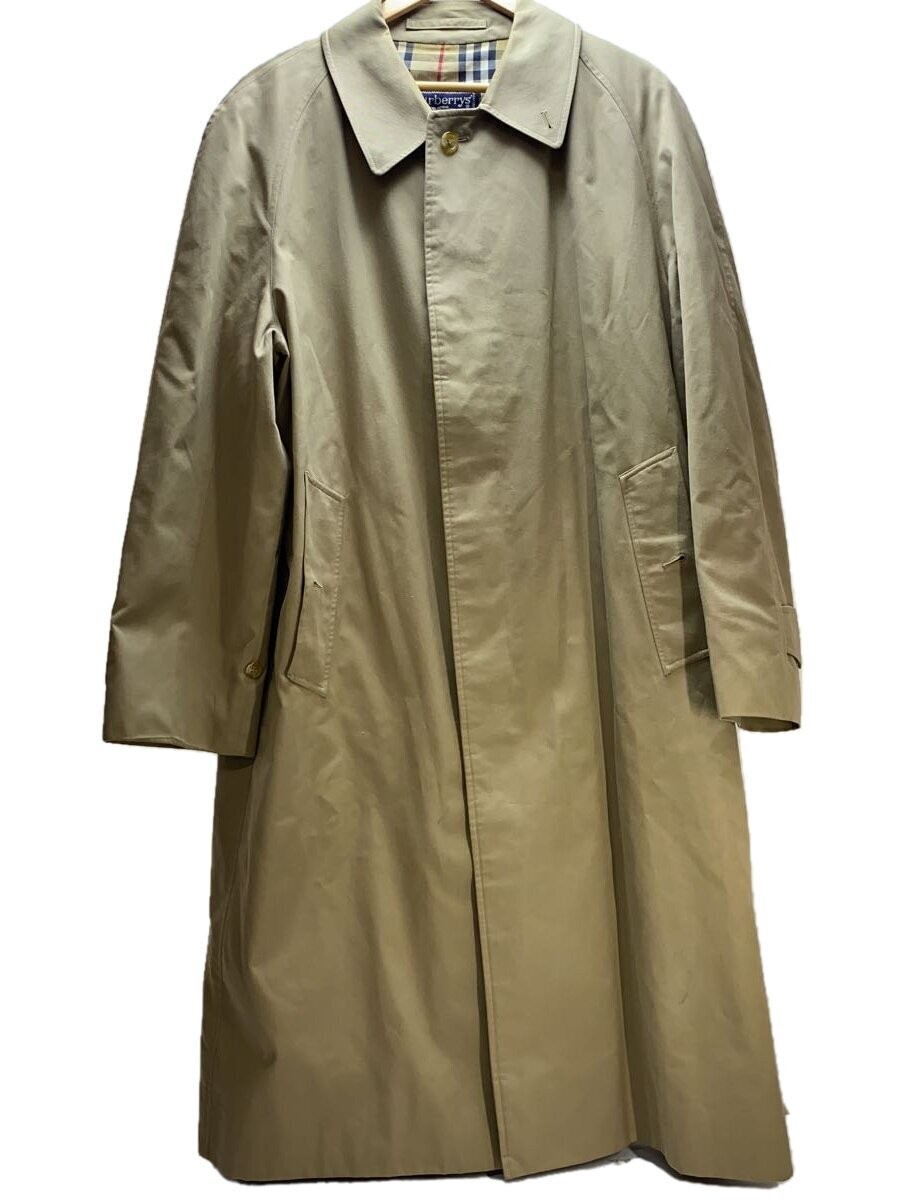 Burberrys Men's Camel Cotton Trench Coat Plain Classic Outerwear #EG ZIA