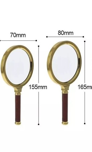 Lupe Vergrößerung Echtglas Handlupe Leselupe 60mm 70mm 80mm - Bild 9 von 10