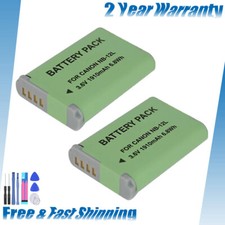 2x Camera Battery 1910mAh NB-12L NB12L for Canon LEGRIA mini X