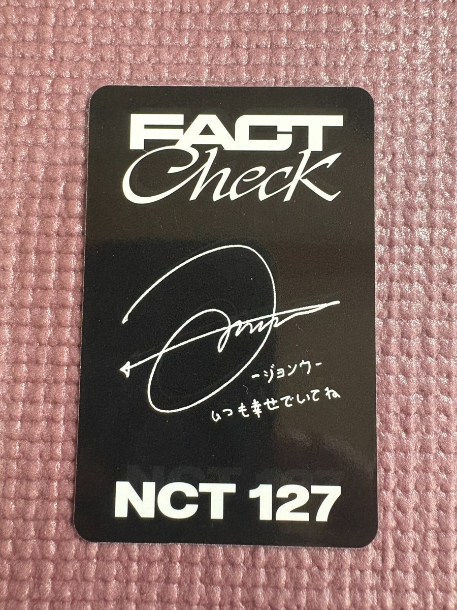NCT127 NCT 127 Fact Check Official Japan Photo Card( Jungwoo ) | eBay