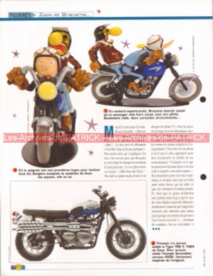 Figurine JOE BAR TEAM moto TRIUMPH 650 TIGER TR6 C Anglaise English