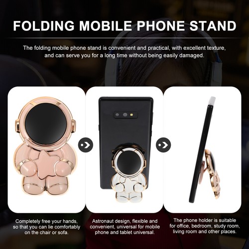 2 Pcs Mobile Phone Holder Child Freestanding Astronaut Desk Decor - Zdjęcie 8 z 12