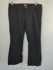 Dickies Black Women's Flare Leg Pants Slacks Size 17 Jrs