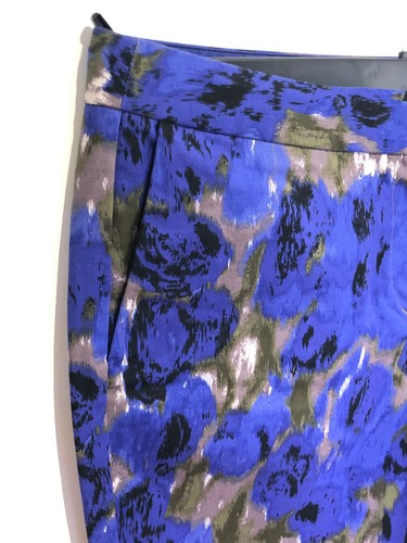 BNWT Boden Women's pattern print Bistro crop capri slim leg trousers 14 R NEW - Picture 3 of 6