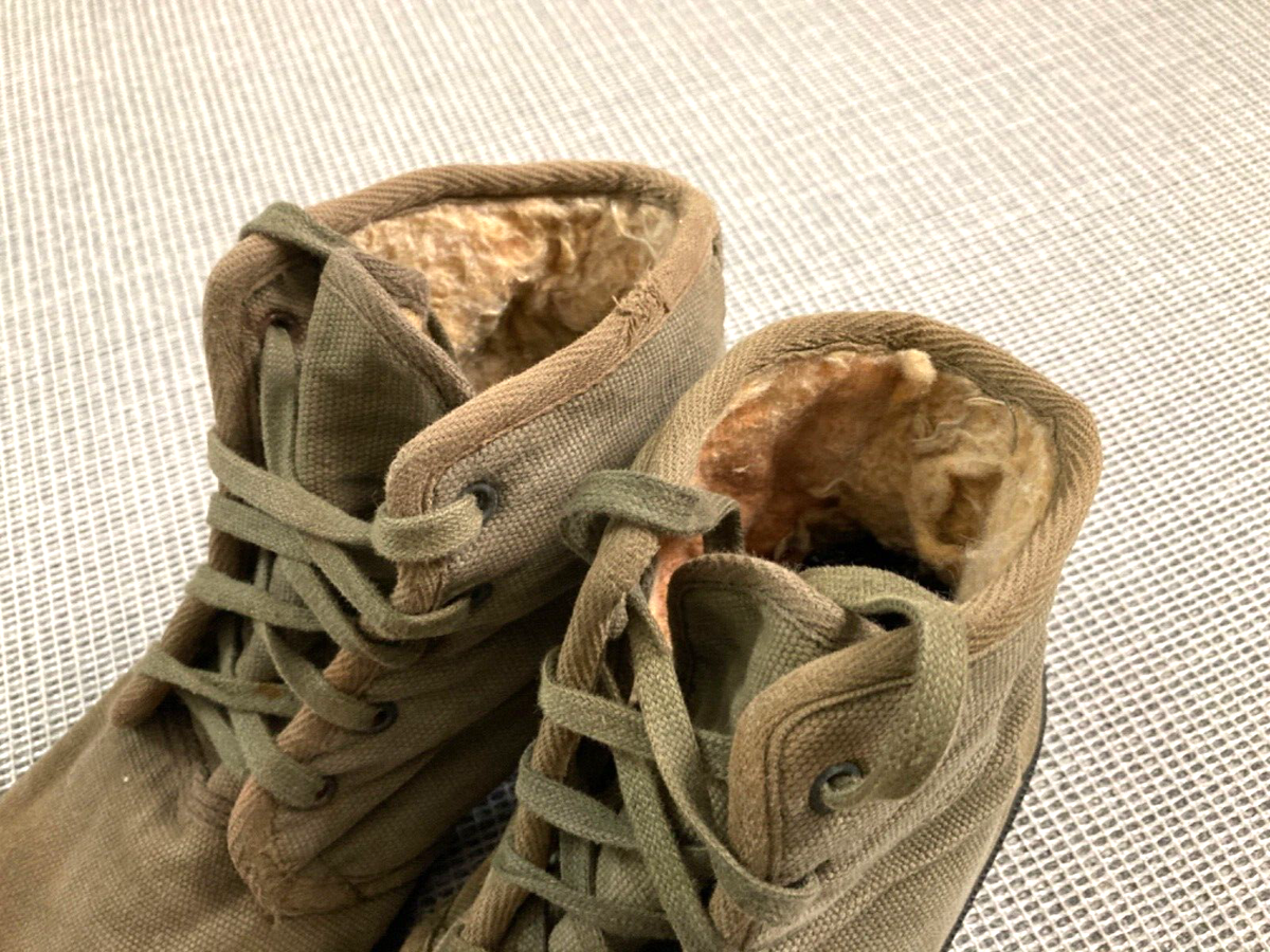 French Army France Army Algeria Canvas Boots Pattaugas 