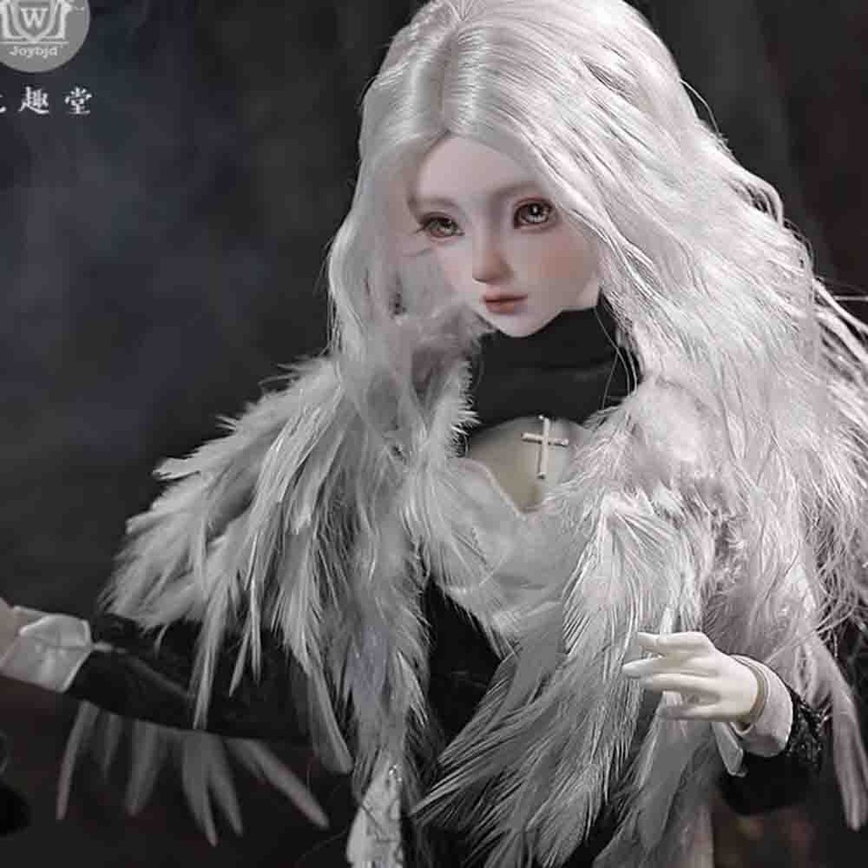 Handmade 1/4 BJD Doll SD Ball Joint Doll Resin Girl with Face Makeup ...