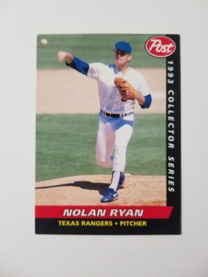 1993 POST CEREAL NOLAN RYAN #20 TEXAS RANGERS