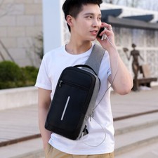 Brand New Anti-theft USB charging Travel chest bag
