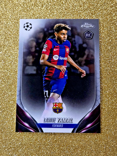 Lamine Yamal 2023-24 Topps Chrome UEFA Rookie #64 RC Classic Card GRADE ME 💙💙