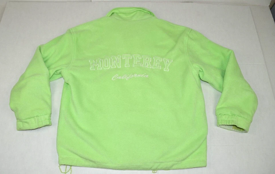 Chaqueta Reversible Vintage Talla S/M Años 90 Verde Monterey California Sea Otter Foto 4 de 4
