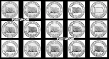 HISTORIC STATES of TURKS TURKEY 15 PCS COIN SET 1 k. 2015 2016 UNC COMMEMORATIVE