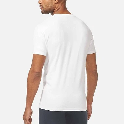TJ Tommy John Men s V Neck Short Sleeve T Shirt 2pk White L