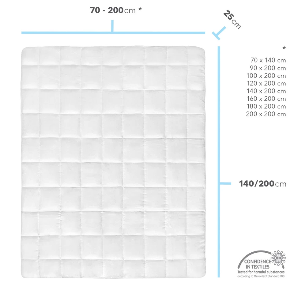 Mattress Topper Padded Mattress Topper Mattress Topper Mattress Protector - Image 2 of 4