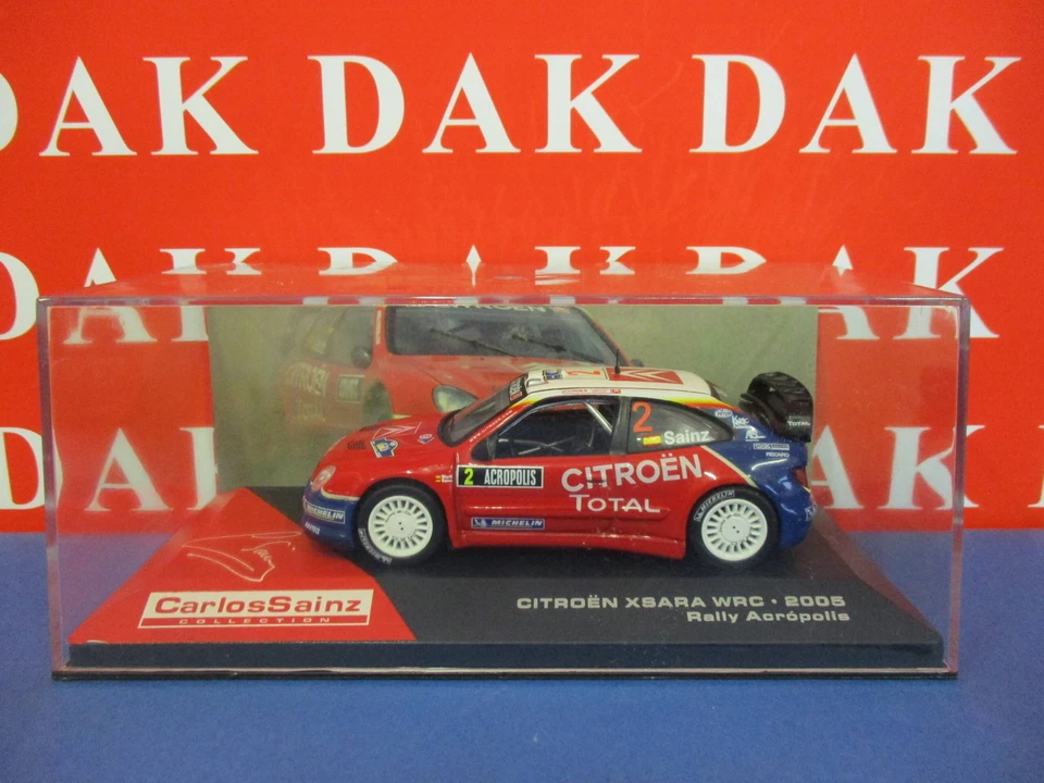 Die cast 1/43 Modellino Auto Citroen Xsara WRC Rally Acropolis 2005 C. Sainz - Immagine 4 di 4