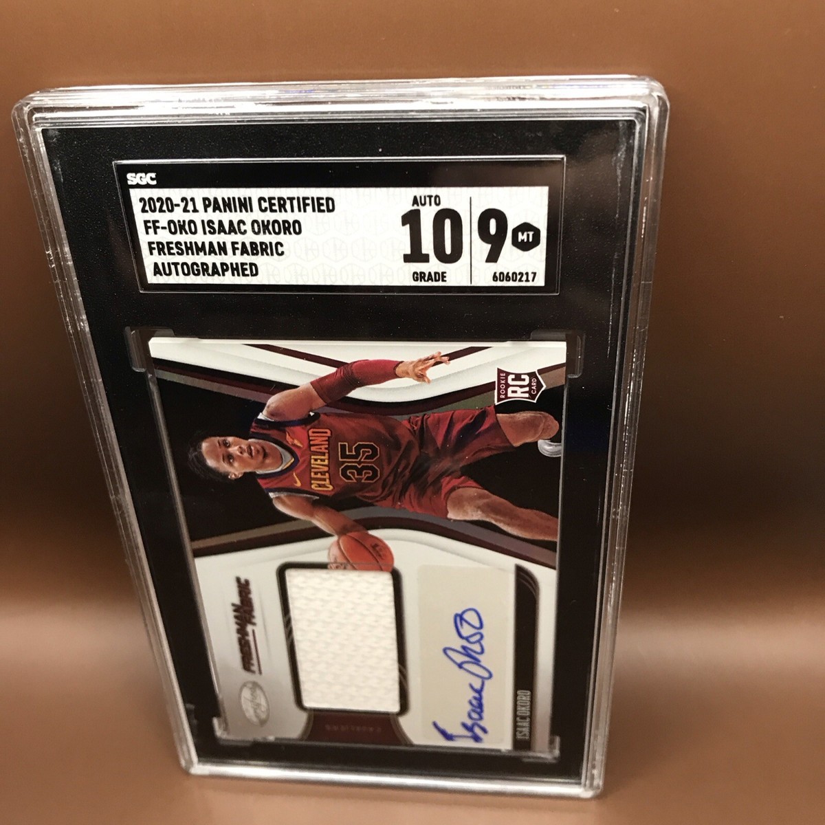 2020-21 Certified Isaac Okoro Freshman Fabric Rookie Patch