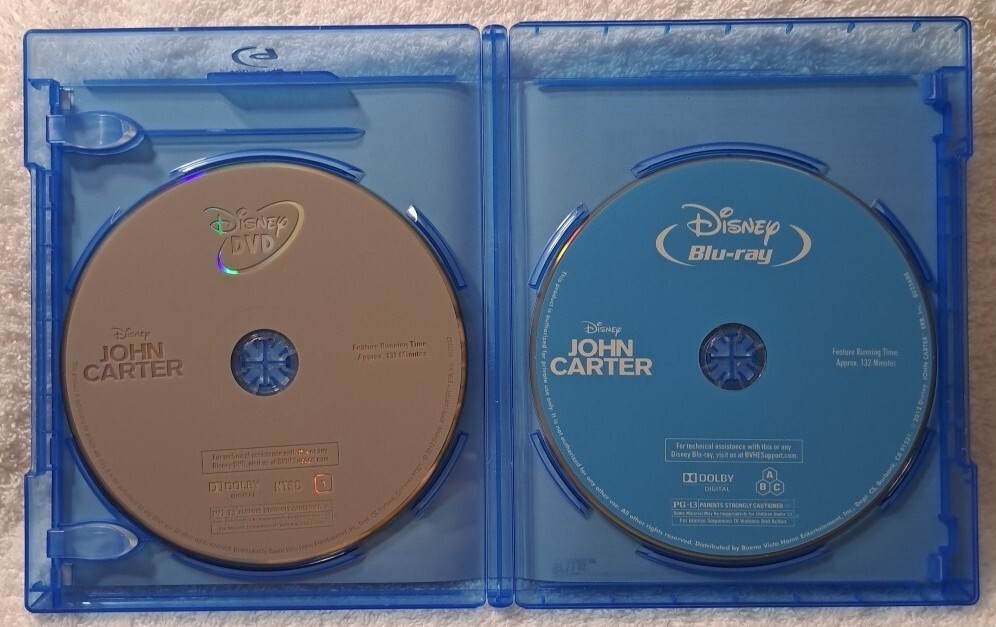 John Carter (2012 Disney Blu-ray/DVD, Andrew Stanton, PG) Taylor