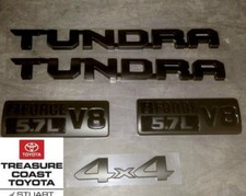New Oem 2007-2021 Toyota Tundra Trd Pro Black Emblems Qty 5 Tundra Iforce 4x4