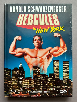 Hercules in New York Arnold Schwarzenegger Mediabook Cover A Blu-ray+DVD NEU/OVP