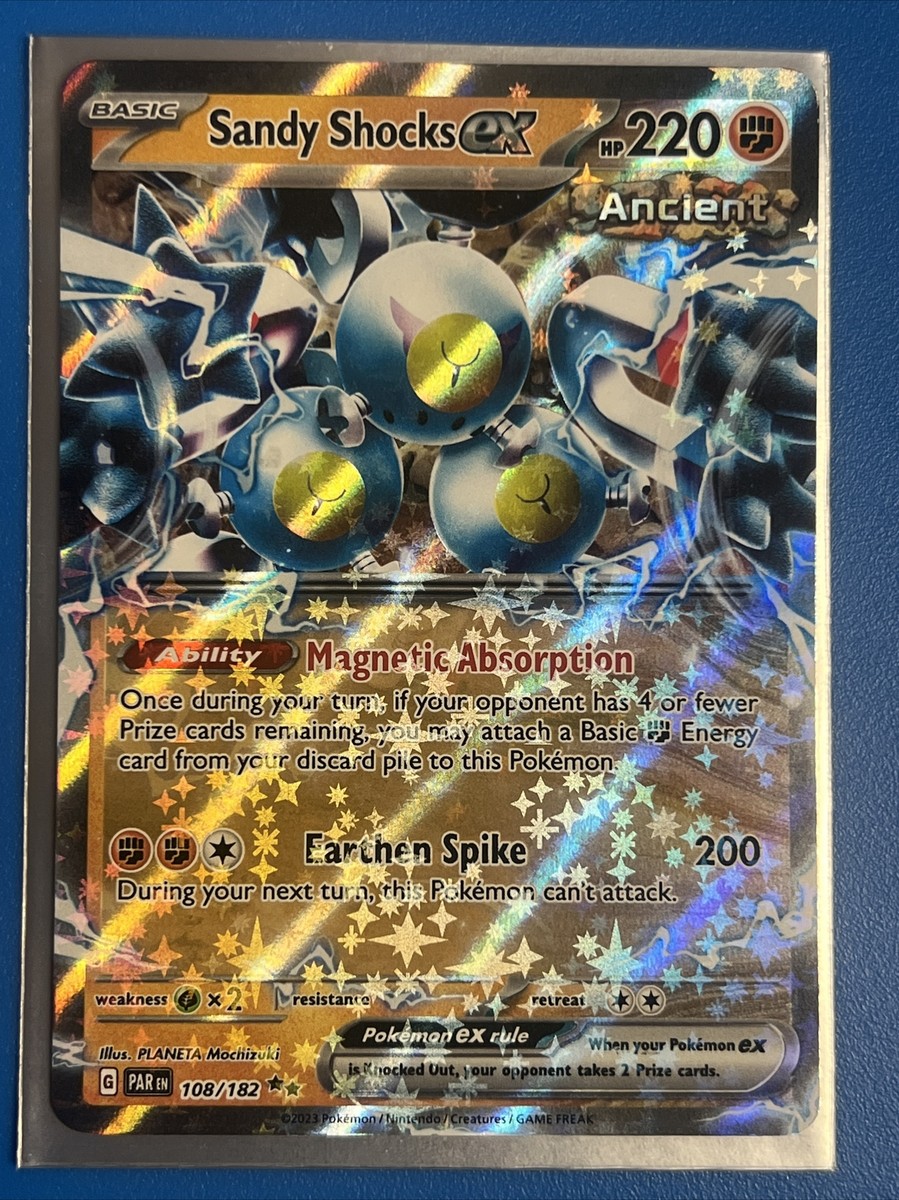 SANDY SHOCKS ex 108/182 DOUBLE RARE - PARADOX RIFT- POKEMON- NM +