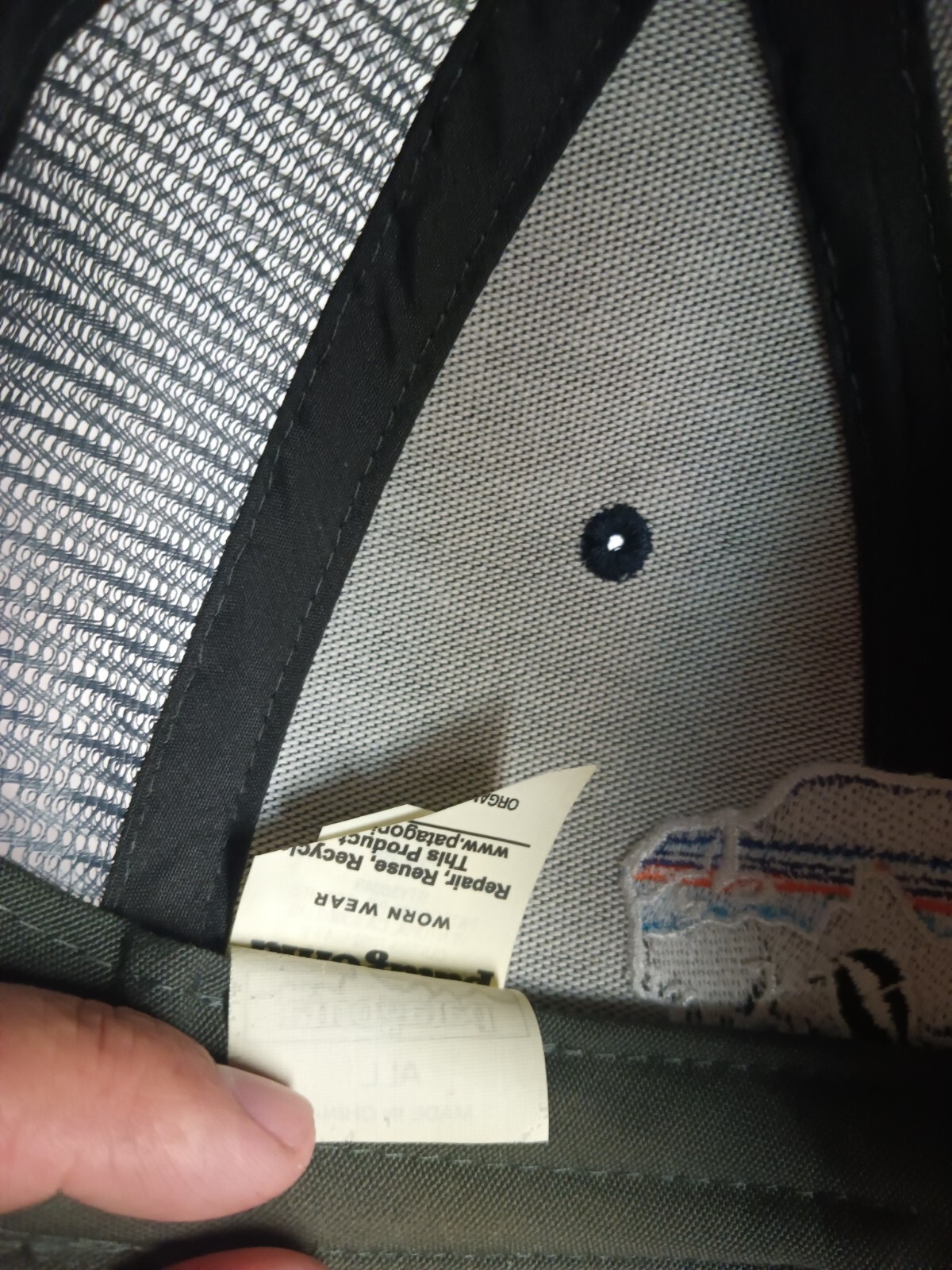 Patagonia Fitz Roy Bison Midcrown Trucker Hat Cap Blue