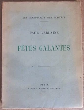 Verlaine I Autografe Delle UK P I Gatsby Galantes Eo Num. Sul Velina Poesia