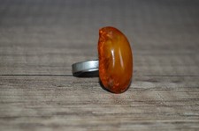 Antique Natural Baltic Amber Ring Butterscotch Cognac 5,8g