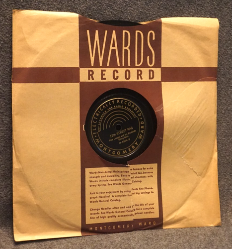 MONTGOMERY WARD 78 ELECTRICALLY RECORDED 12th Street Rag Story of Adam 1930's