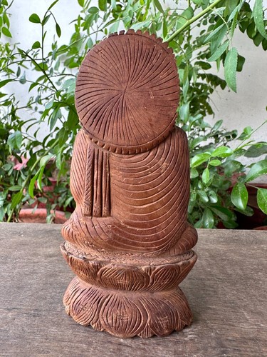 Antigua Rara Estatuilla de Buda Hindú Jain Mahaveer tallada a mano - Imagen 8 de 8