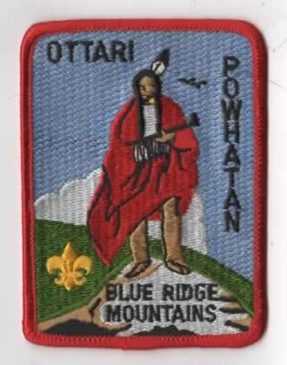 Ottari Powhatan Blue Ridge Mountains RED Bdr. [VA599] | eBay