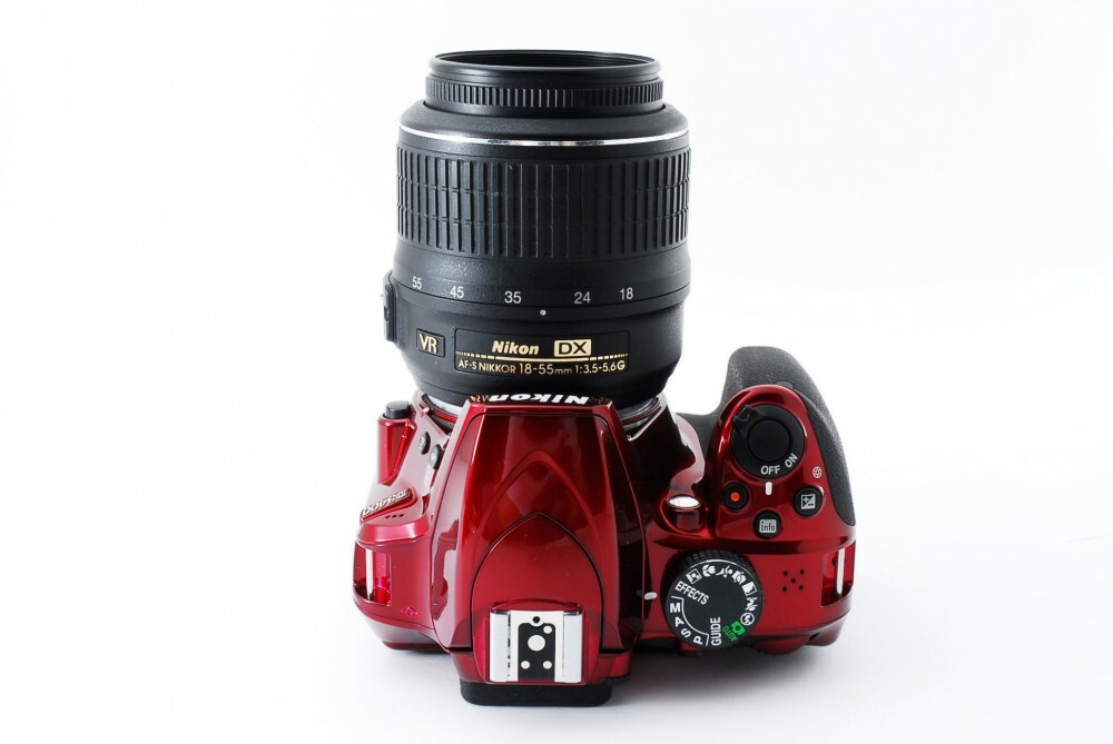 Nikon D3400 Digital SLR 24.2MP 18-55mm Lens Kit Red [Exc+++] w/8GB
