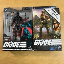 Hasbro G.I. Joe Classified Action Figure Snake eves & Flint New in damaged box
