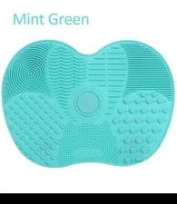Green-Silicone Makeup Brush Cleaner Pad Washing Scrubber Board Cleaning Mat Tool