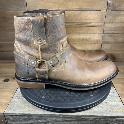 ROAN Mens Size Humboldt II Brown Leather Harness Buckle