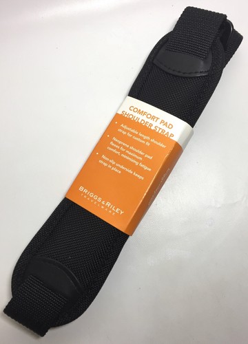 NWT Briggs & Riley Baseline Shoulder Strap Comfort Pad Adjustable Nonslip Black